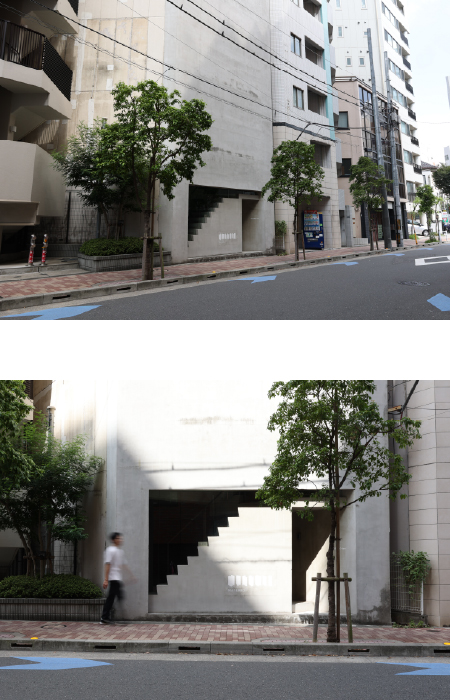 ▲道路に面した場所に位置 ▲道路に面した場所に位置